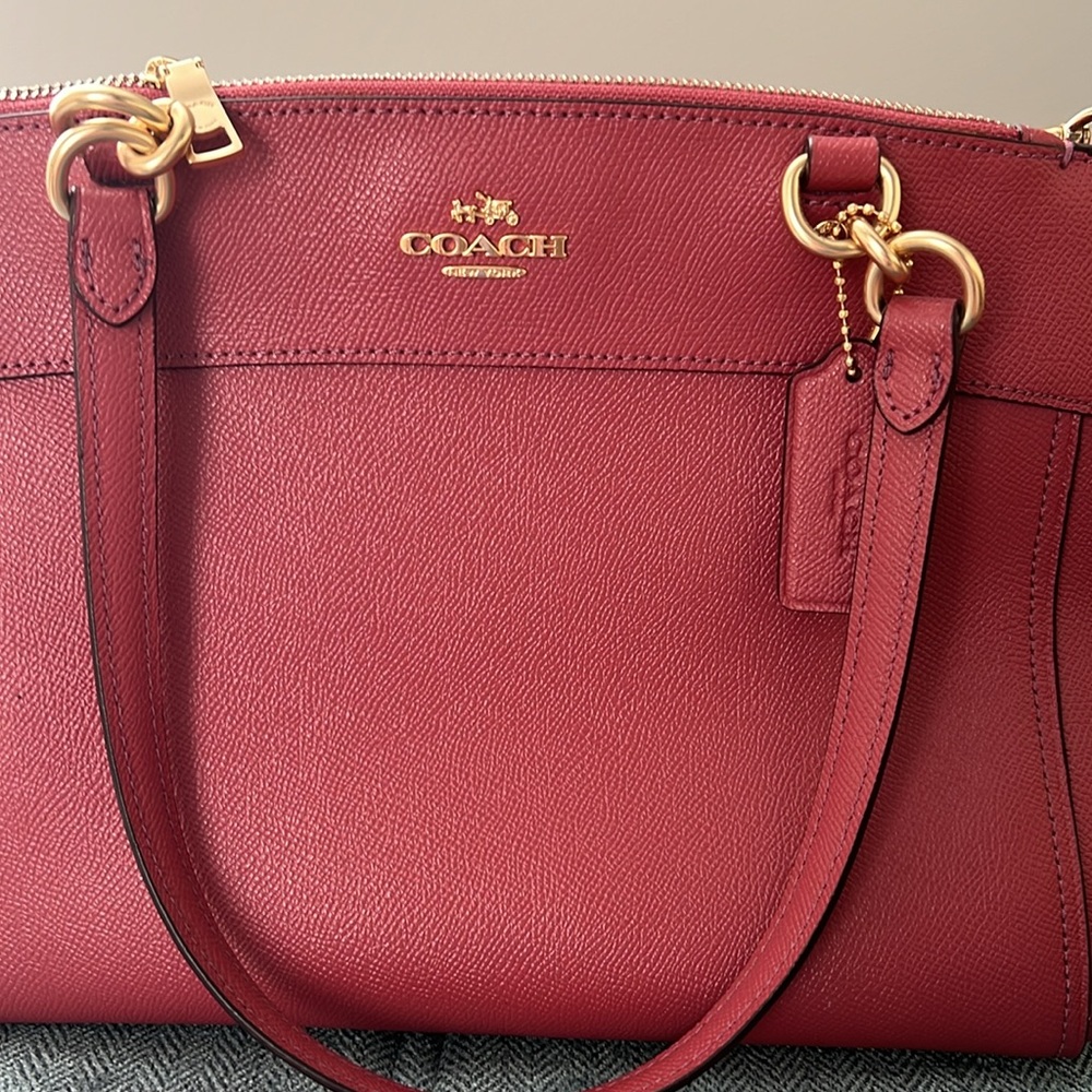 Coach leather bag in pink - Picture 3 of 11